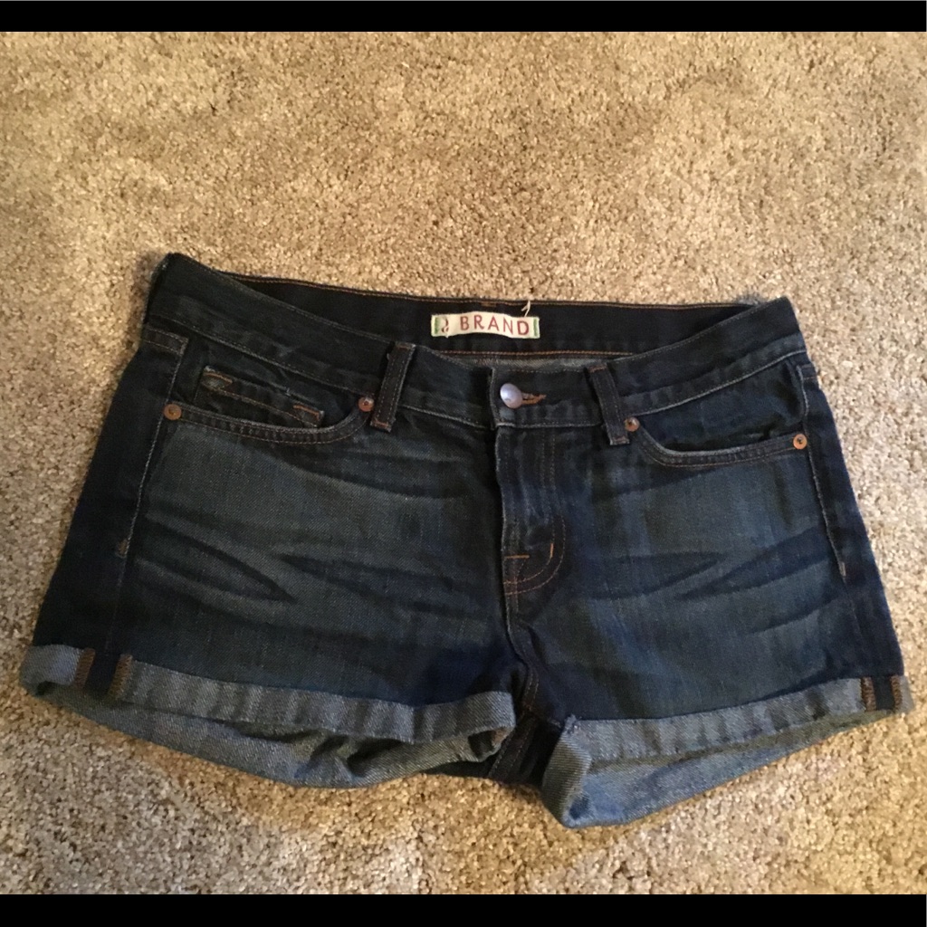 J Brand Cuffed Denim Shorts
